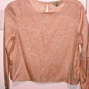 Banana Republic Petite Peach 3/4 sleeve Top